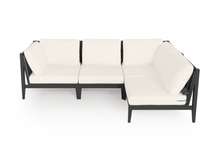 Load image into Gallery viewer, Charcoal Aluminium Outdoor L Sectional - 4 Seat
