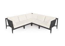 Load image into Gallery viewer, Charcoal Aluminium Outdoor Corner Sectional - 5 Seat
