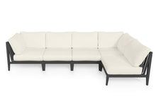 Load image into Gallery viewer, Charcoal Aluminium Outdoor L Sectional - 5 Seat
