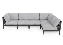 Load image into Gallery viewer, Charcoal Aluminium Outdoor L Sectional - 5 Seat
