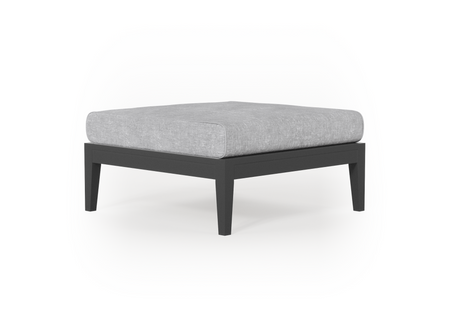 Charcoal Aluminium Outdoor Ottoman