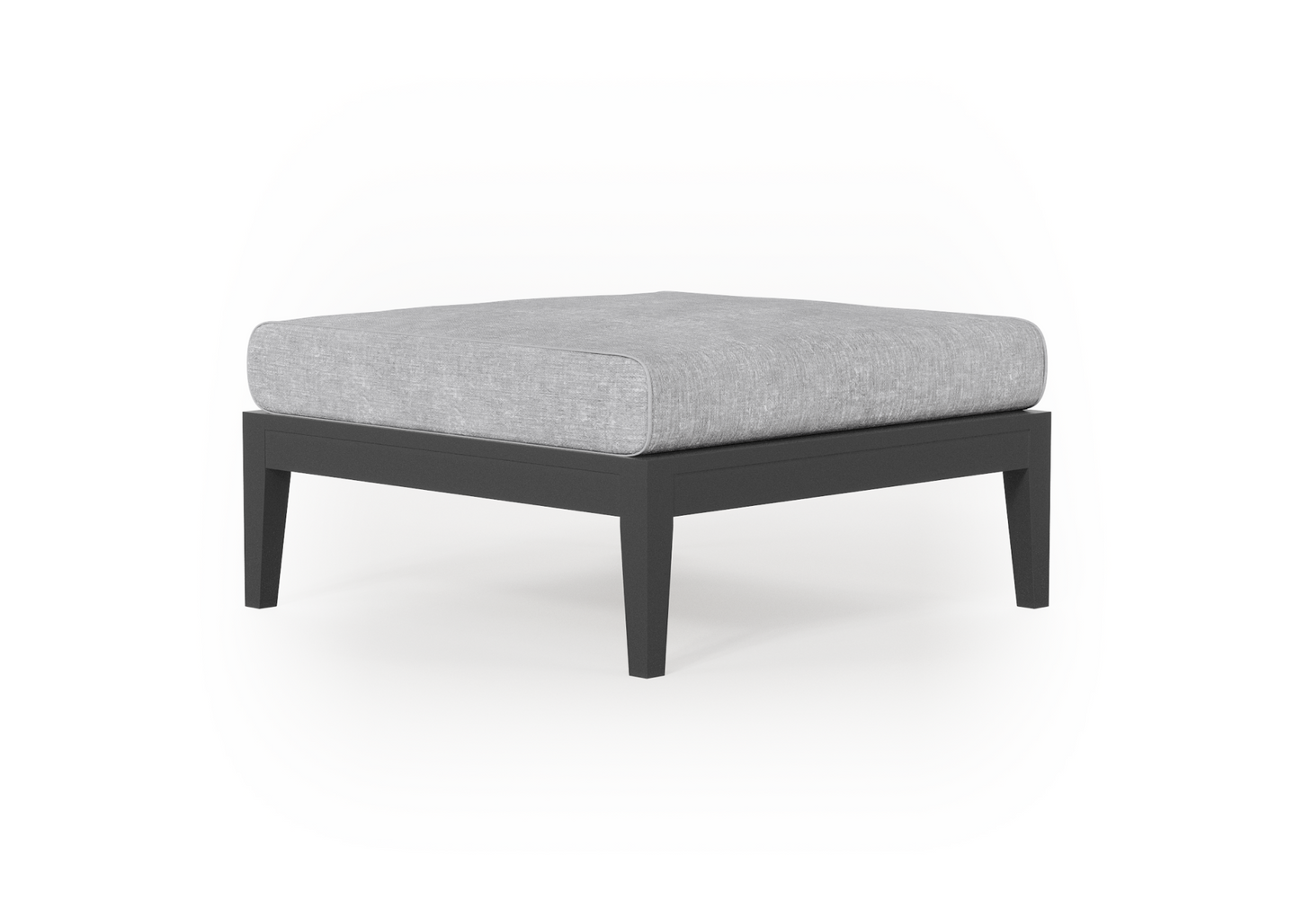 Charcoal Aluminium Outdoor Ottoman