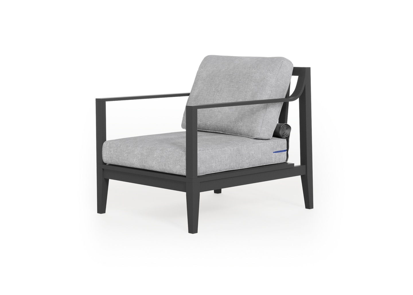Charcoal Aluminium Outdoor Armchair