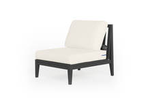 Load image into Gallery viewer, Charcoal Aluminium Outdoor Armless Chair
