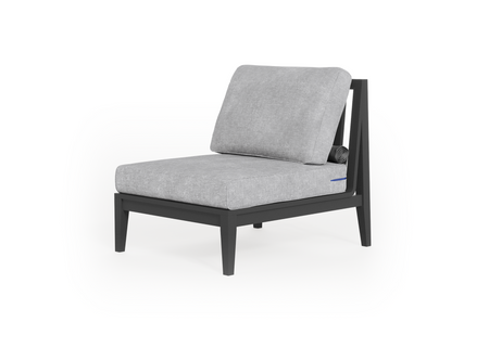 Charcoal Aluminium Outdoor Armless Chair