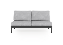 Load image into Gallery viewer, Charcoal Aluminium Outdoor Armless Loveseat
