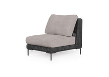 Load image into Gallery viewer, Black Wicker Outdoor Armless Chair
