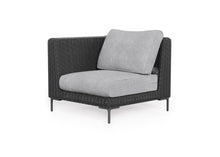 Load image into Gallery viewer, Black Wicker Outdoor Corner Chair - Left/Right
