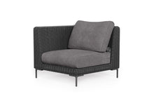 Load image into Gallery viewer, Black Wicker Outdoor Corner Chair - Left/Right
