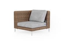 Load image into Gallery viewer, Brown Wicker Outdoor Corner Chair - Left/Right
