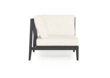 Load image into Gallery viewer, Charcoal Aluminium Outdoor Corner Chair - Right
