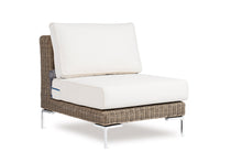 Load image into Gallery viewer, Brown Wicker Outdoor Armless Chair
