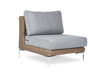 Load image into Gallery viewer, Brown Wicker Outdoor Armless Chair
