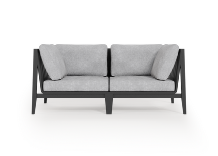 Charcoal Aluminium Outdoor Loveseat