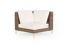 Load image into Gallery viewer, Brown Wicker Outdoor Sectional Chair
