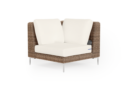 Brown Wicker Outdoor Sectional Chair