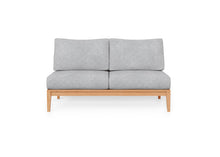 Load image into Gallery viewer, Teak Outdoor Armless Loveseat
